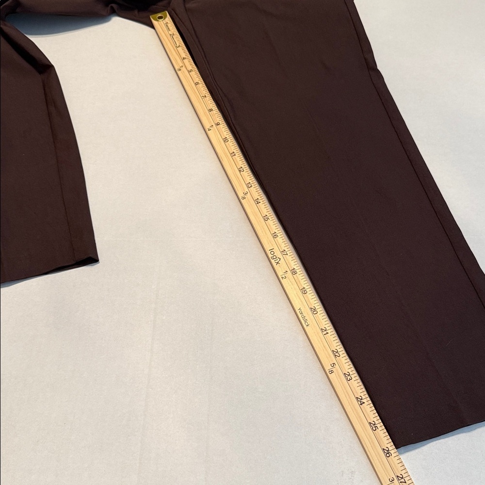 Zac and Rachel NEW Chocolate Brown Pull-On Slim Ankle Pants Size 10 - Picture 5 of 8